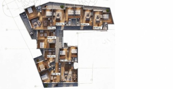 Studio / Γκαρσονιέρα, 38τ. μ.