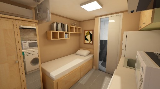 Studio / Γκαρσονιέρα, 10τ. μ.