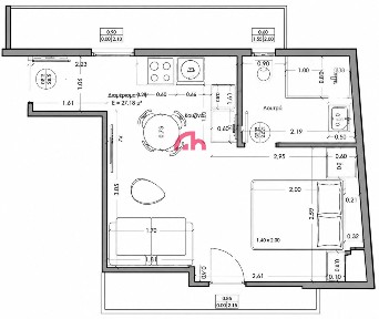 Studio / Γκαρσονιέρα, 35τ. μ.