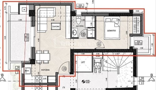 Studio / Γκαρσονιέρα, 55τ. μ.