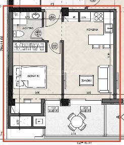 Studio / Γκαρσονιέρα, 52τ. μ.