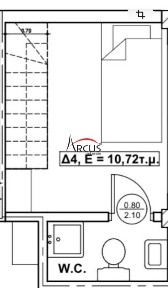 Studio / Γκαρσονιέρα, 24τ. μ.