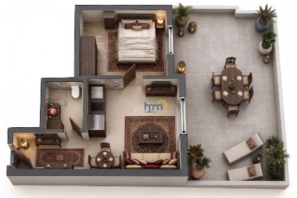 Studio / Γκαρσονιέρα, 42τ. μ.