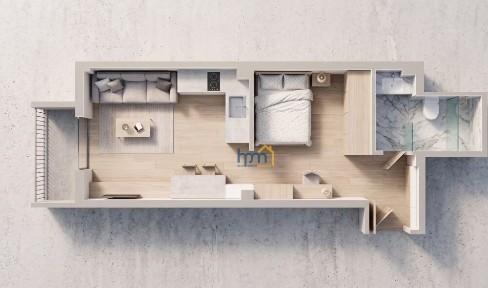 Studio / Γκαρσονιέρα, 40τ. μ.