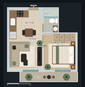 Studio / Γκαρσονιέρα, 42τ. μ.