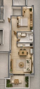Studio / Γκαρσονιέρα, 35τ. μ.