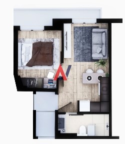 Studio / Γκαρσονιέρα, 32τ. μ.