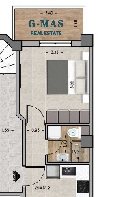 Studio / Γκαρσονιέρα, 50τ. μ.