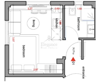 Studio / Γκαρσονιέρα, 25τ. μ.