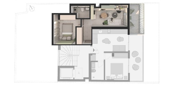 Studio / Γκαρσονιέρα, 36τ. μ.