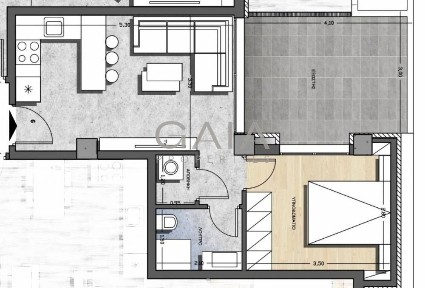 Studio / Γκαρσονιέρα, 57τ. μ.