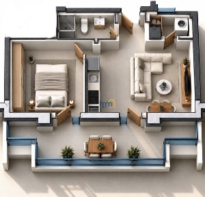 Studio / Γκαρσονιέρα, 41τ. μ.