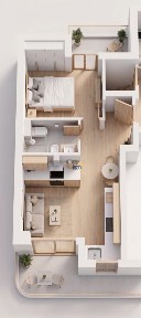 Studio / Γκαρσονιέρα, 51τ. μ.