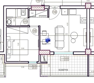 Studio / Γκαρσονιέρα, 46τ. μ.