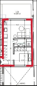 Studio / Γκαρσονιέρα, 49τ. μ.