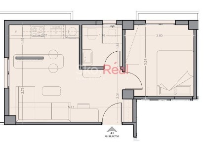 Studio / Γκαρσονιέρα, 45τ. μ.
